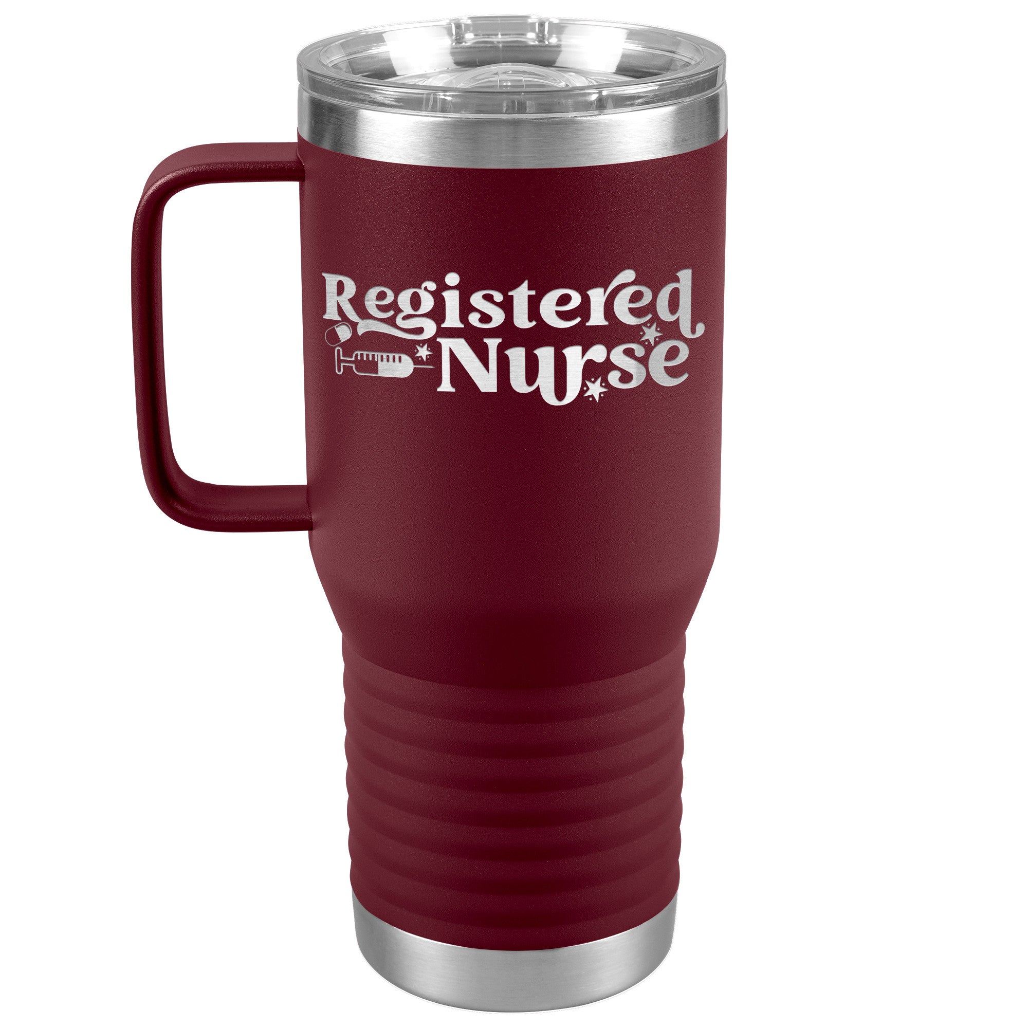 Stay Refreshed On the Go with Our Registered Nurse 20oz Travel Tumbler