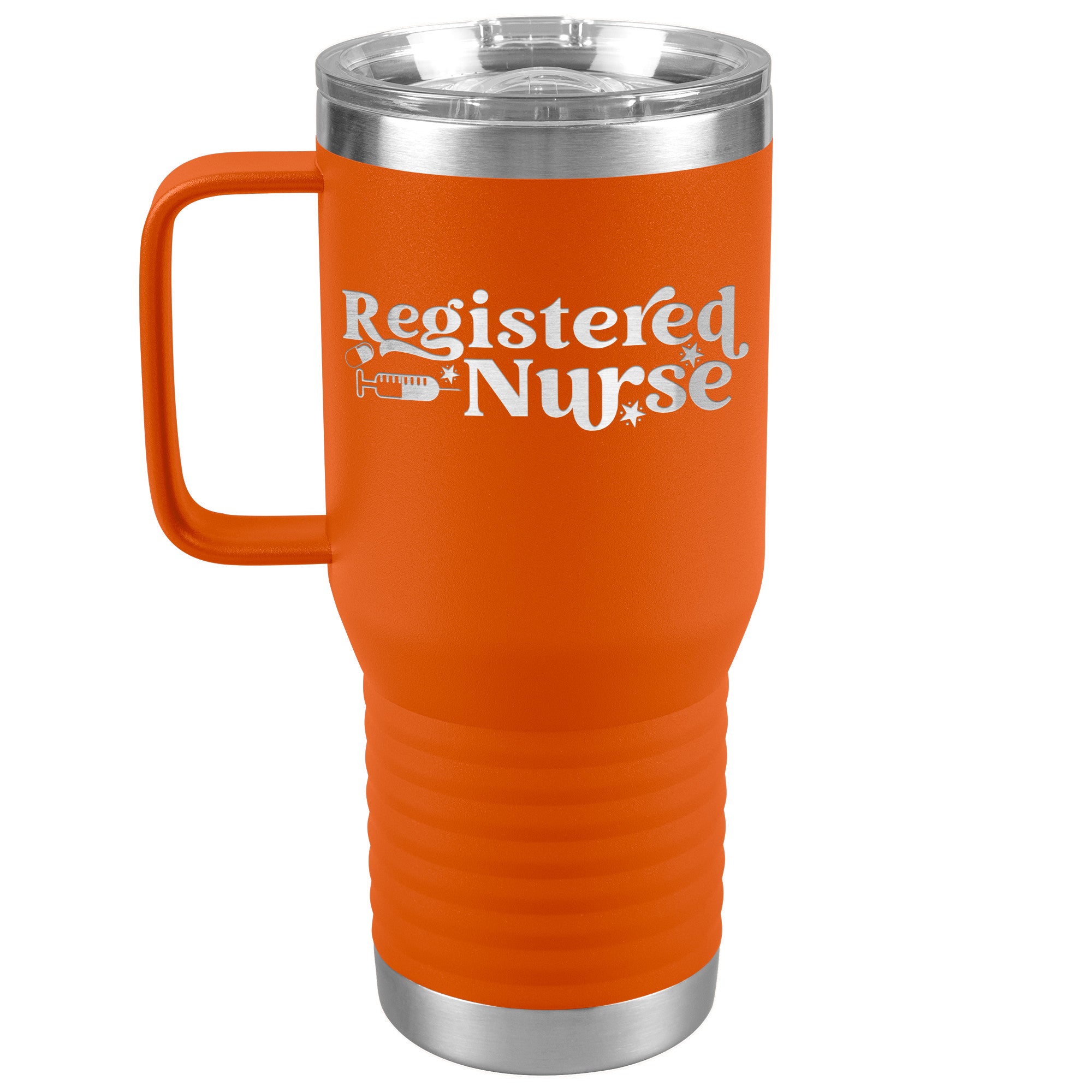 Stay Refreshed On the Go with Our Registered Nurse 20oz Travel Tumbler