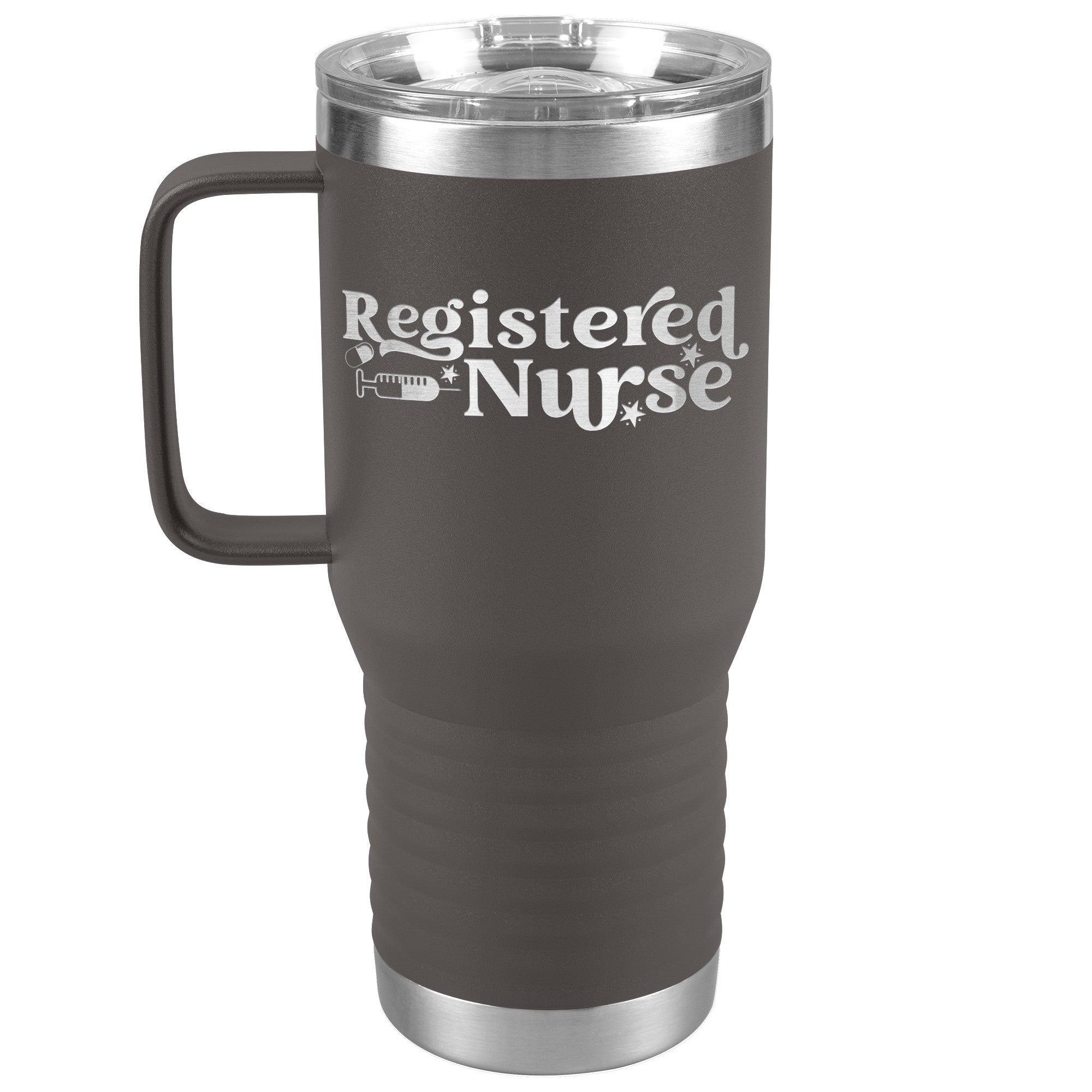 Stay Refreshed On the Go with Our Registered Nurse 20oz Travel Tumbler