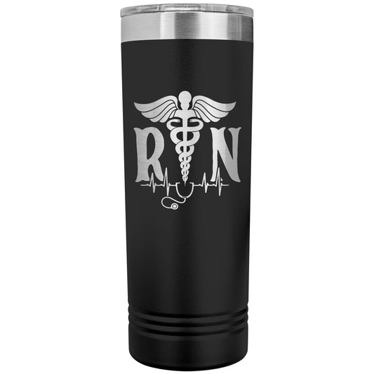 Stay Refreshed on Shift with our 22oz Registered Nurse Skinny Tumbler
