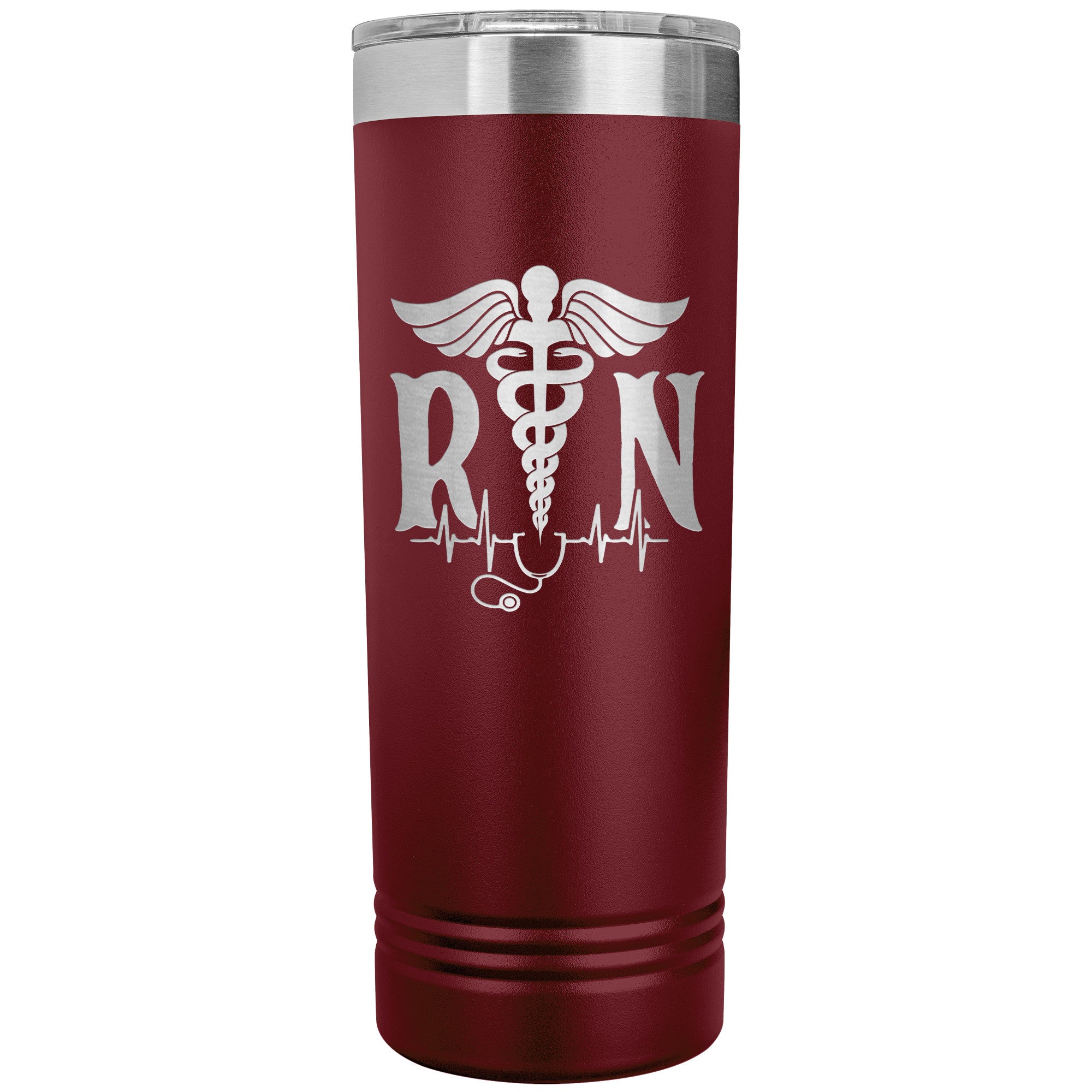 Stay Refreshed on Shift with our 22oz Registered Nurse Skinny Tumbler