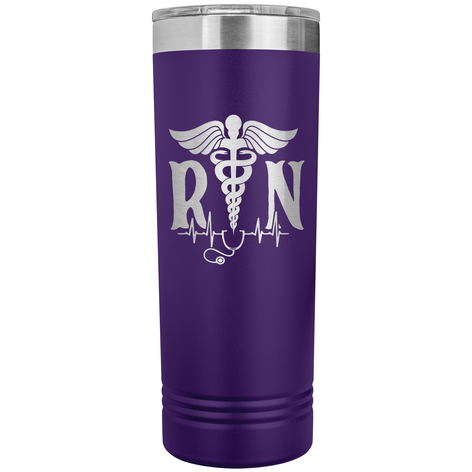 Stay Refreshed on Shift with our 22oz Registered Nurse Skinny Tumbler