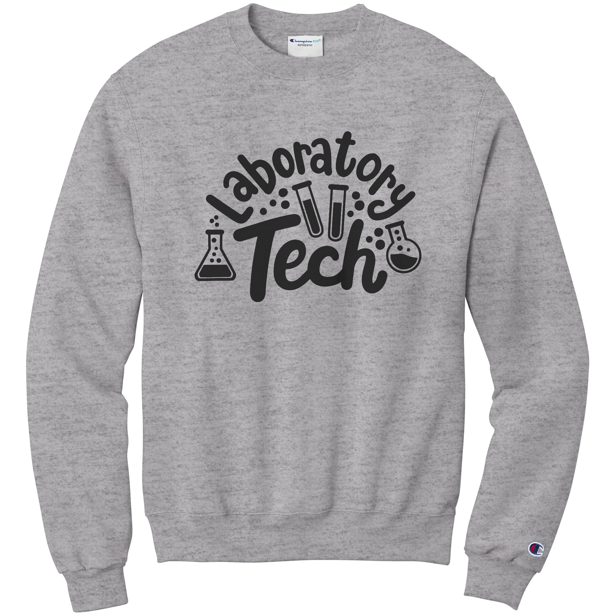 Stylish 'Laboratory Tech' Sweatshirt with Lab Vials Design