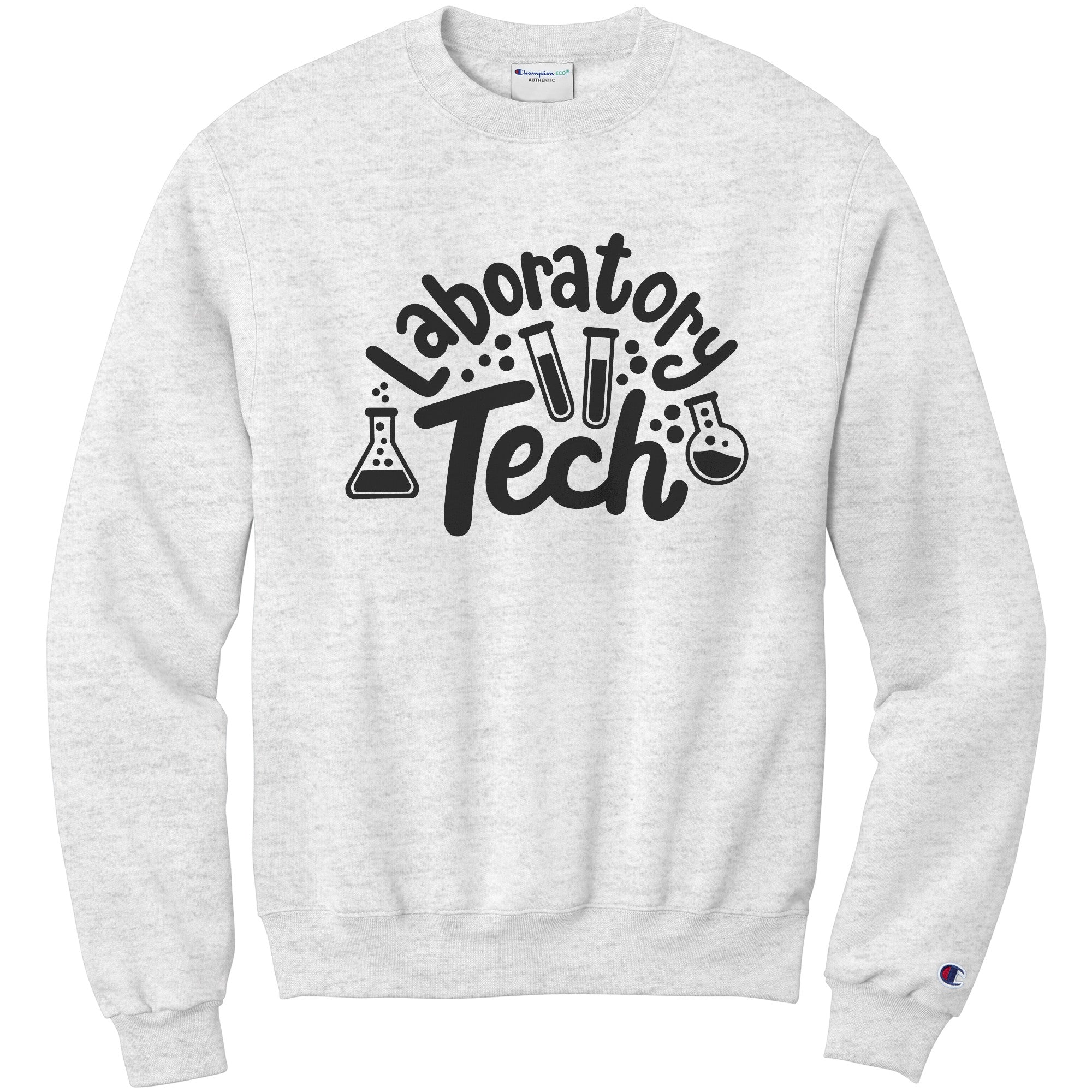 Stylish 'Laboratory Tech' Sweatshirt with Lab Vials Design