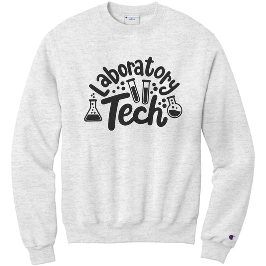 Stylish 'Laboratory Tech' Sweatshirt with Lab Vials Design
