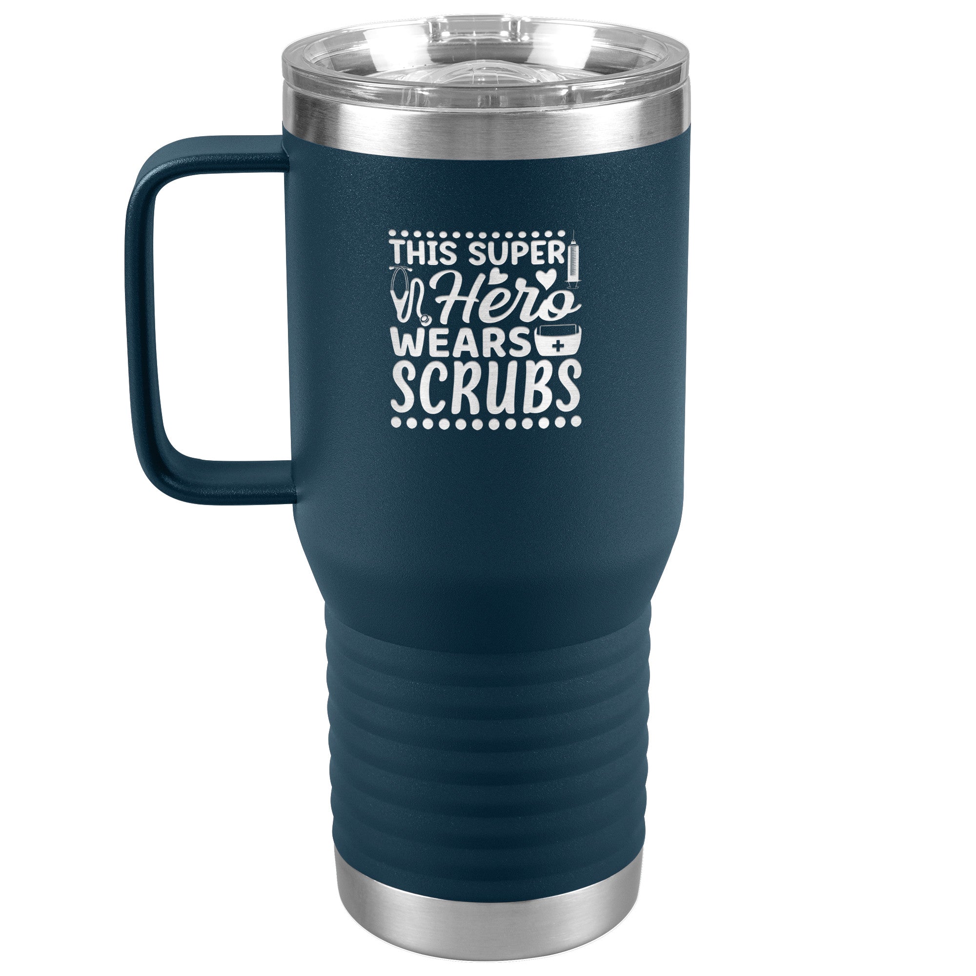 Superhero in Scrubs Design - 20oz Polar Camel Travel Tumbler