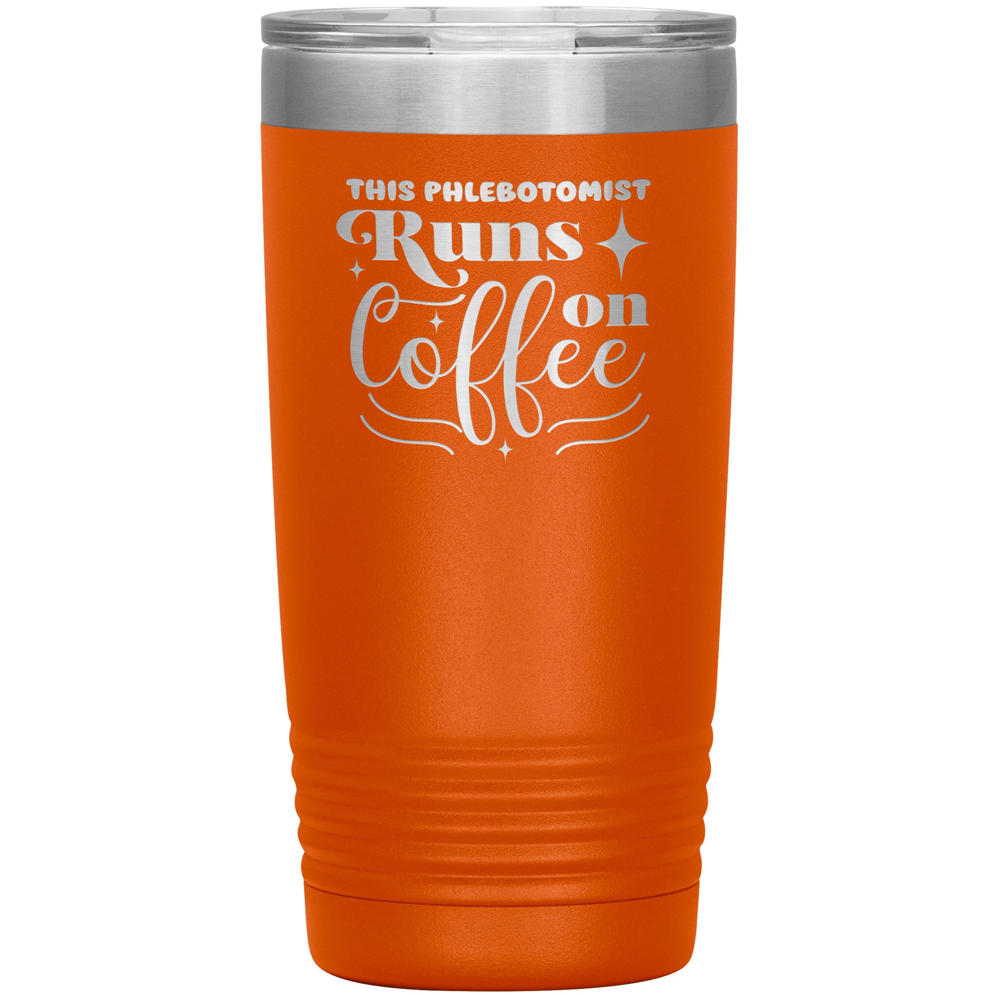 Timeless Sips: The 'This Phlebotomist Runs on Coffee' 20oz Insulated Tumbler
