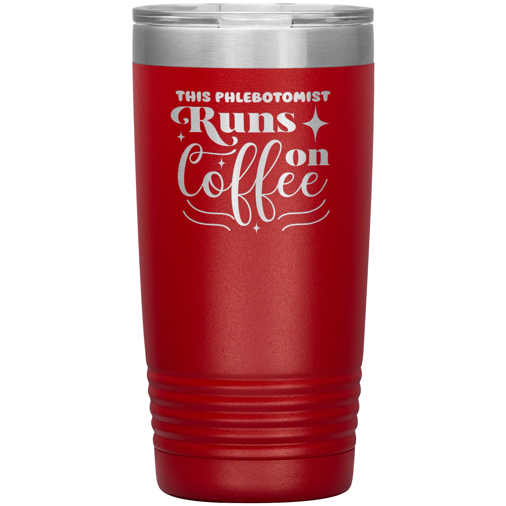 Timeless Sips: The 'This Phlebotomist Runs on Coffee' 20oz Insulated Tumbler