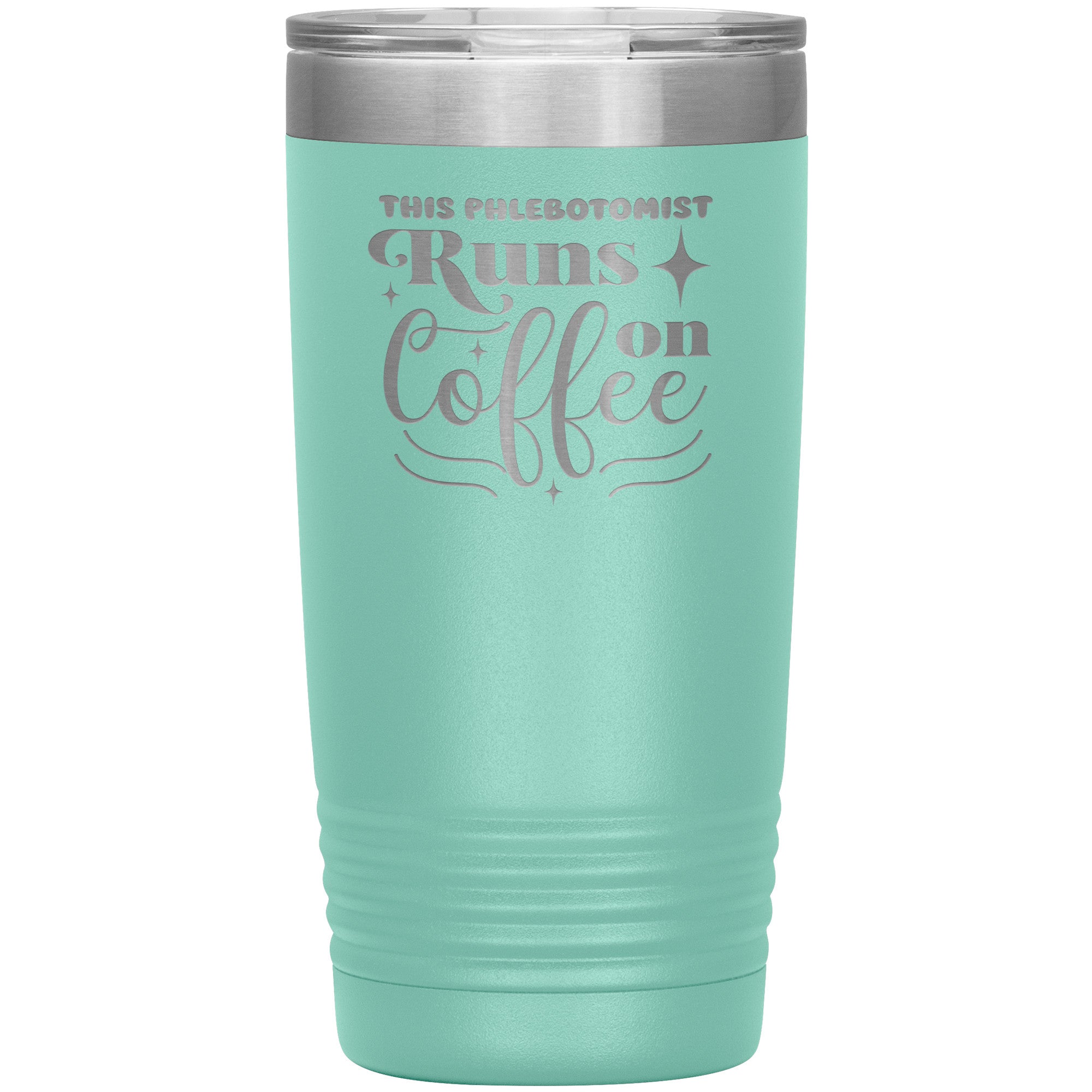 Timeless Sips: The 'This Phlebotomist Runs on Coffee' 20oz Insulated Tumbler
