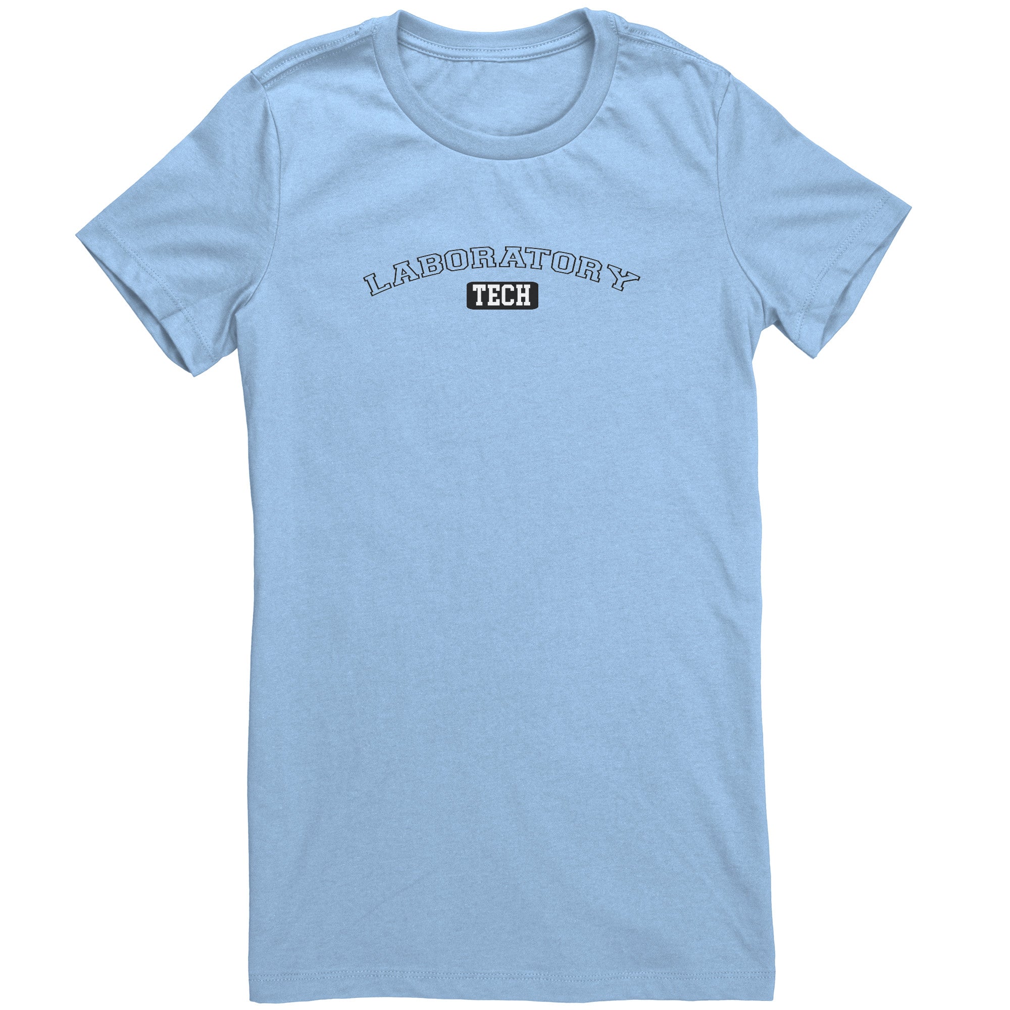 University-Style 'Laboratory Tech' Ladies Crew Neck T-Shirt