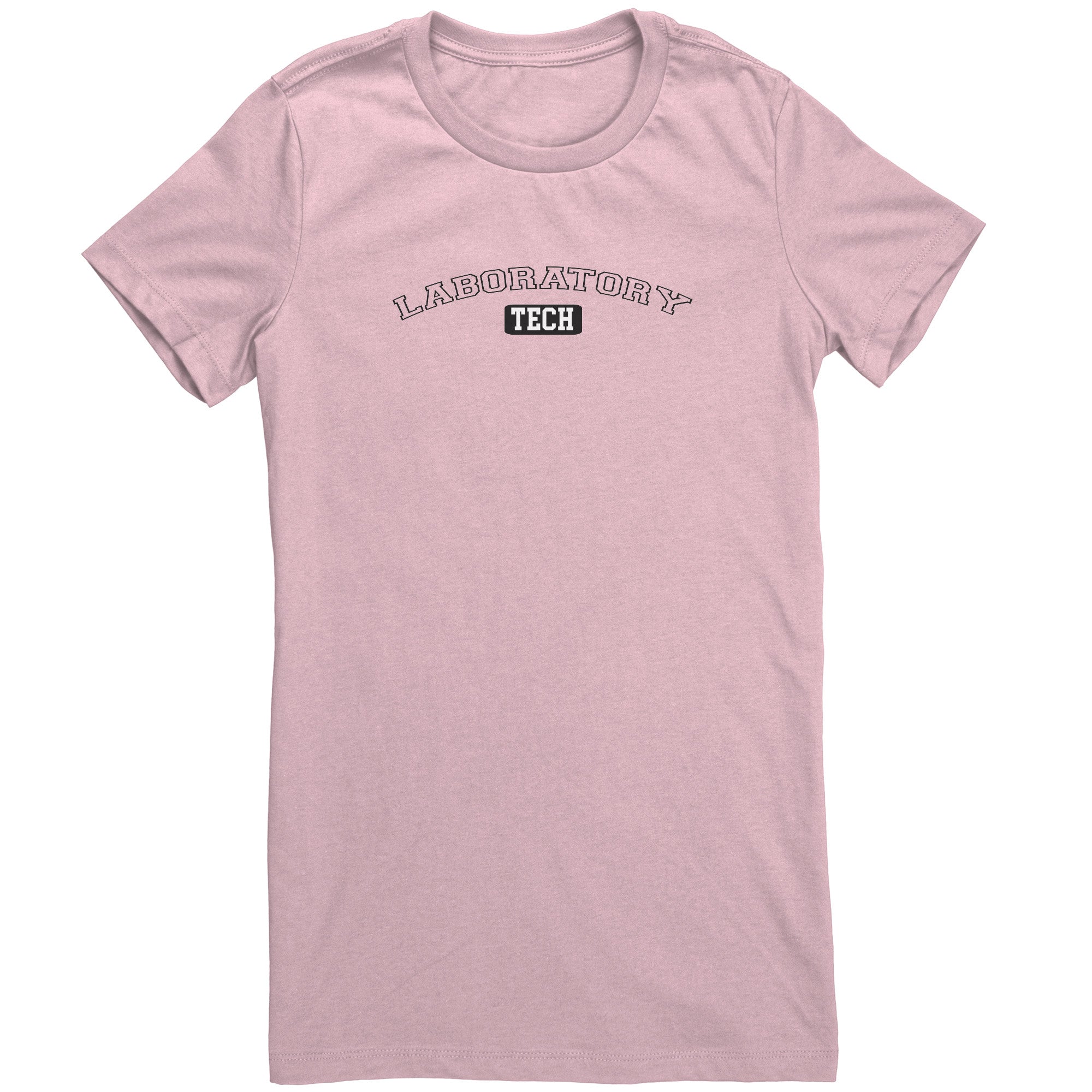 University-Style 'Laboratory Tech' Ladies Crew Neck T-Shirt