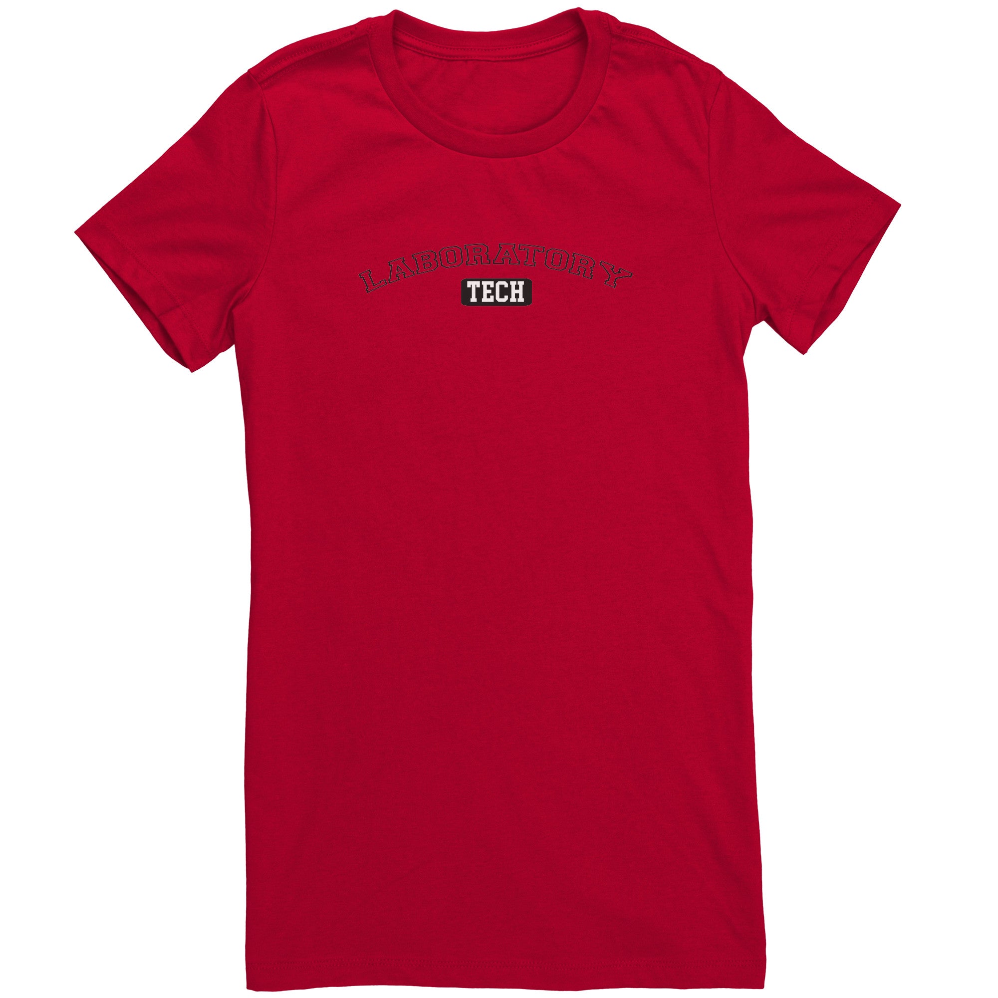 University-Style 'Laboratory Tech' Ladies Crew Neck T-Shirt