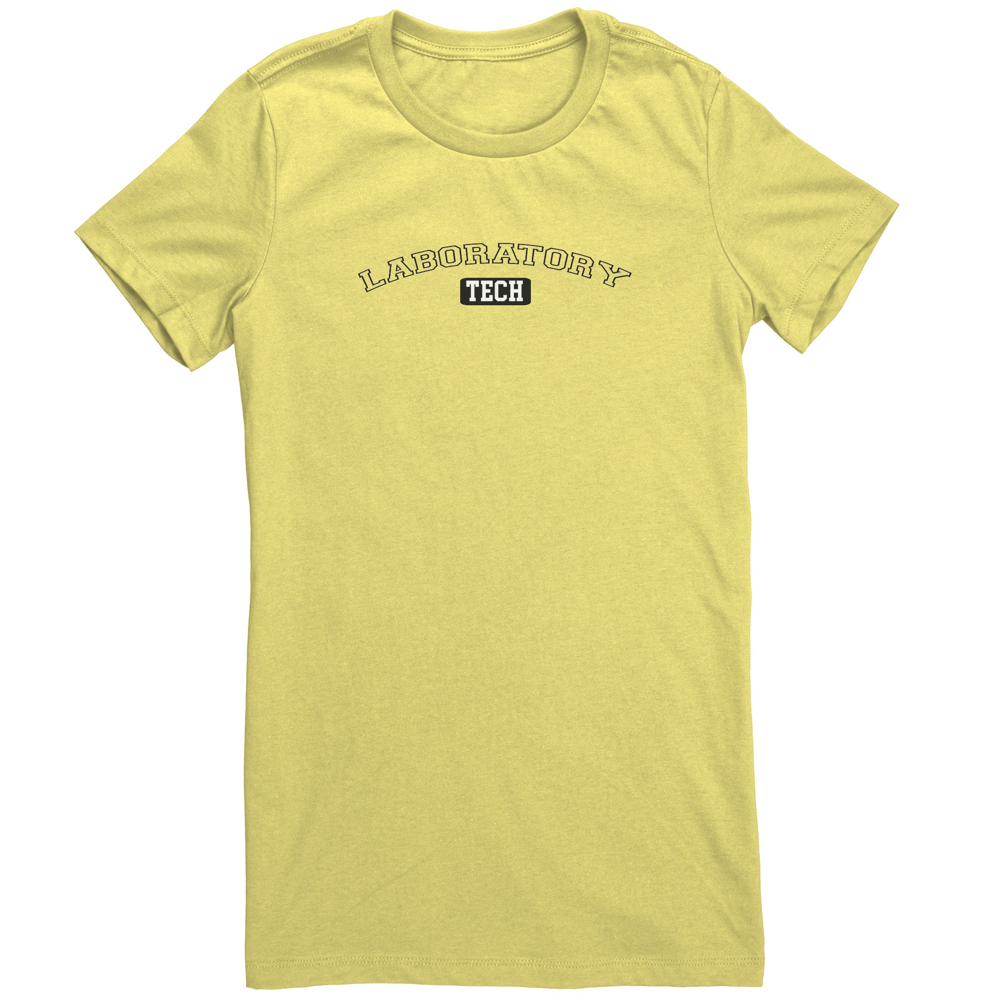 University-Style 'Laboratory Tech' Ladies Crew Neck T-Shirt