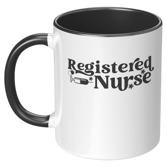 Vibrant 11 oz Registered Nurse Accent Mug - Add Color to Your Mornings!