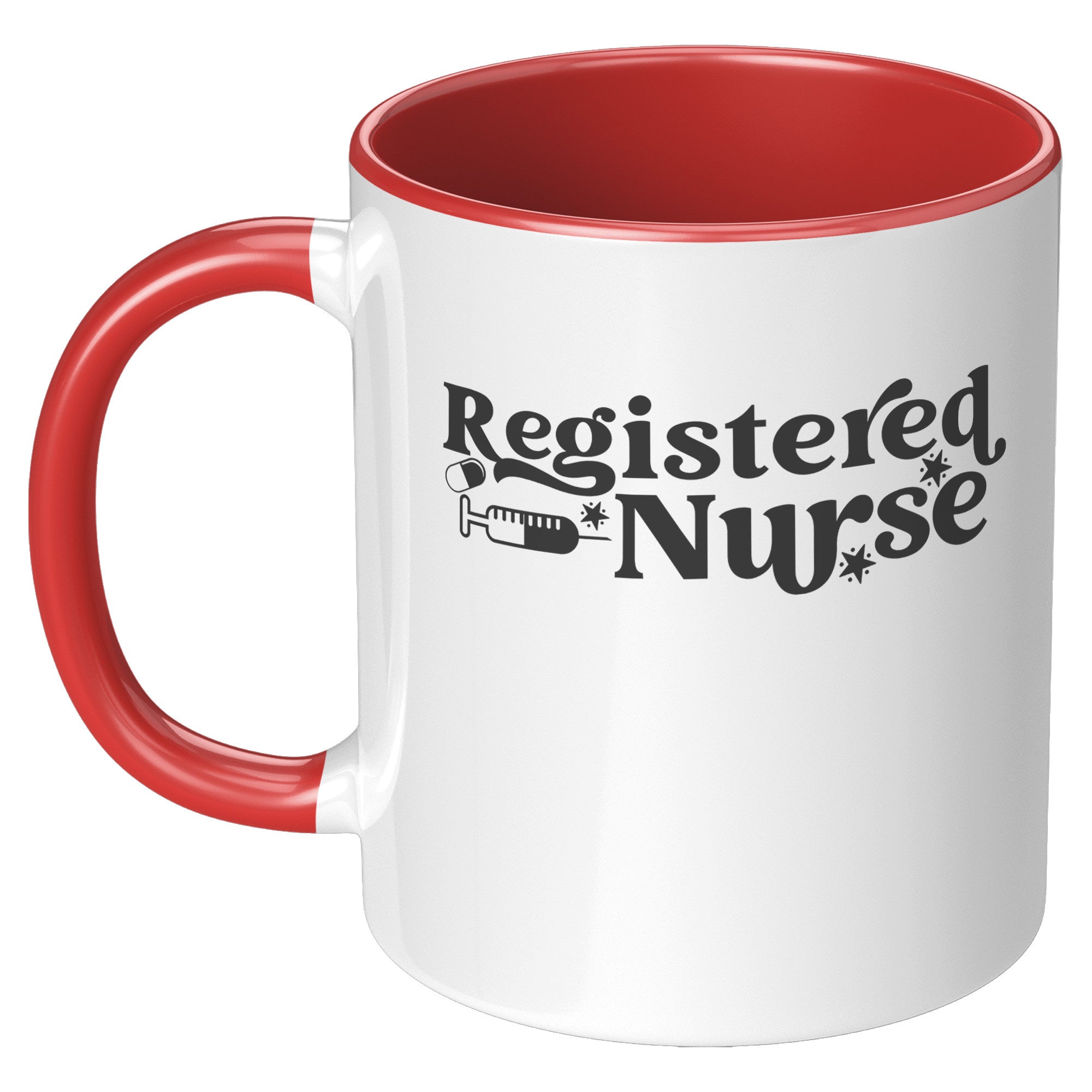Vibrant 11 oz Registered Nurse Accent Mug - Add Color to Your Mornings!