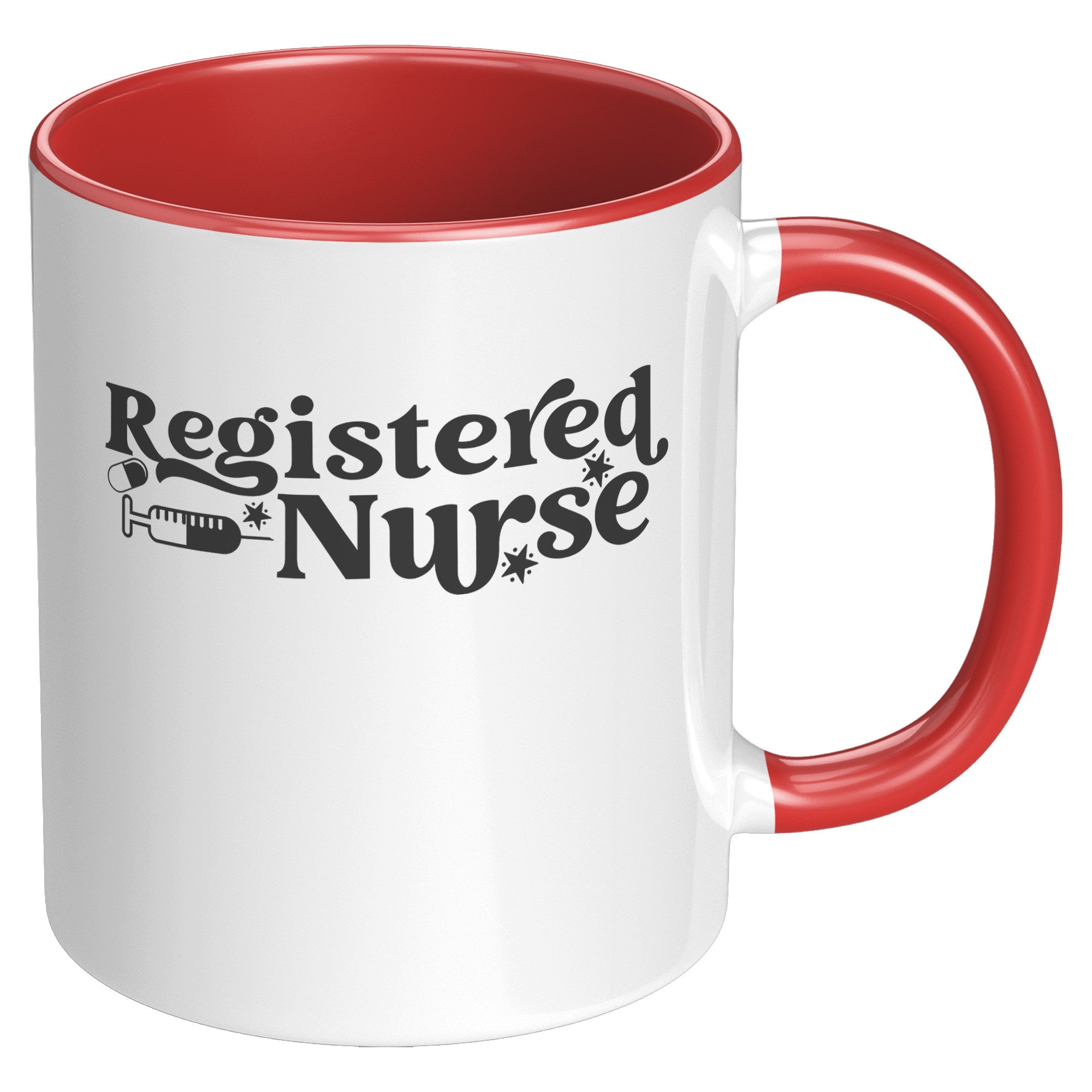 Vibrant 11 oz Registered Nurse Accent Mug - Add Color to Your Mornings!
