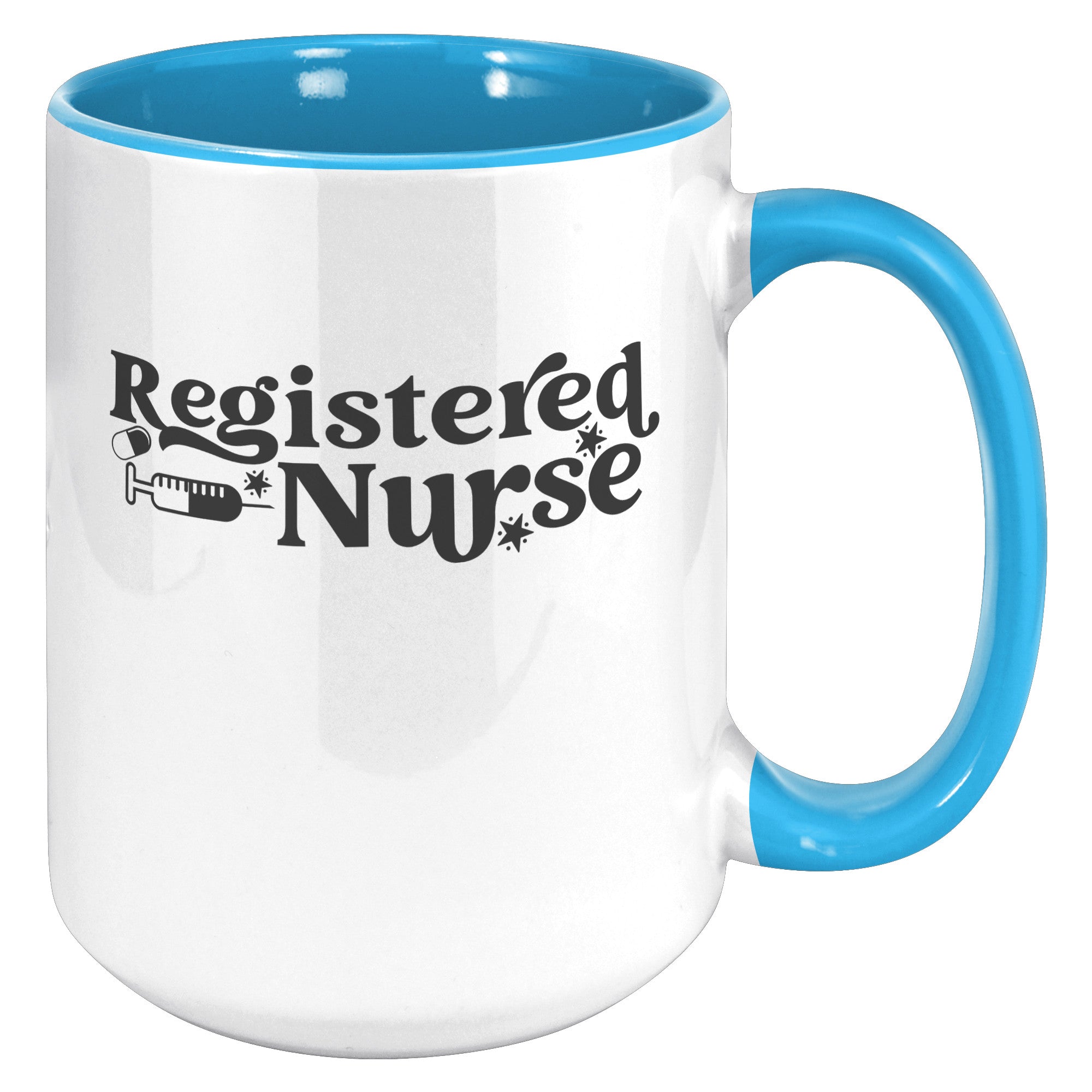 Vibrant 15 oz Registered Nurse Accent Mug - Add Color to Your Mornings!