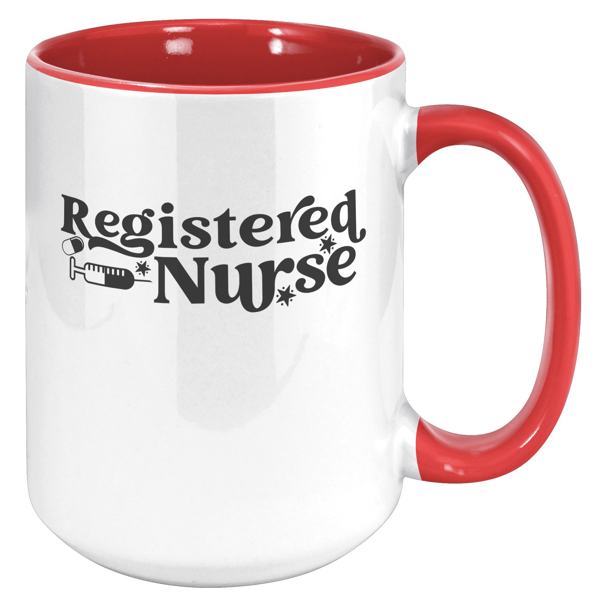 Vibrant 15 oz Registered Nurse Accent Mug - Add Color to Your Mornings!